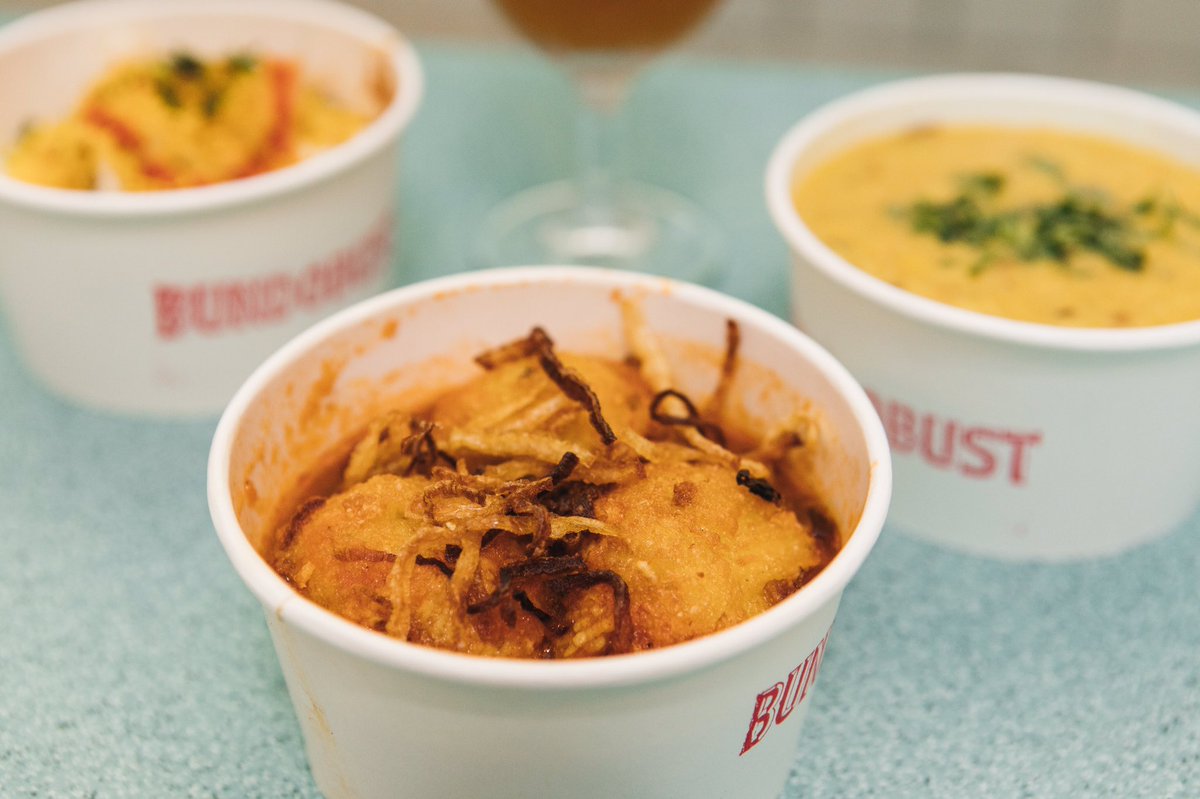 BundobustMCR's tweet photo. Biryani Bhaji Balls! Shove dem in your mouth! https://t.co/zfxThUcYAi