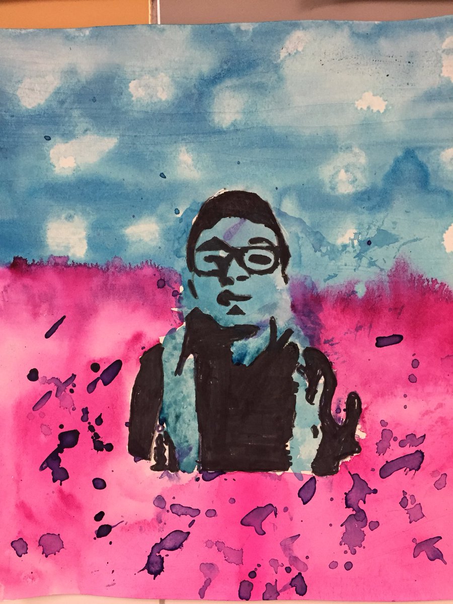 MiMSprincipal's tweet photo. Love the artwork outside of Ms. Burnsβ classroom! Awesome! #fcpsvpa https://t.co/HkWvcZj17W