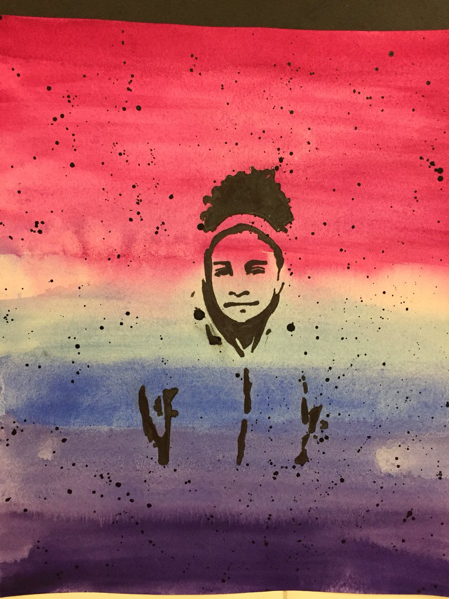 MiMSprincipal's tweet photo. Love the artwork outside of Ms. Burnsβ classroom! Awesome! #fcpsvpa https://t.co/HkWvcZj17W