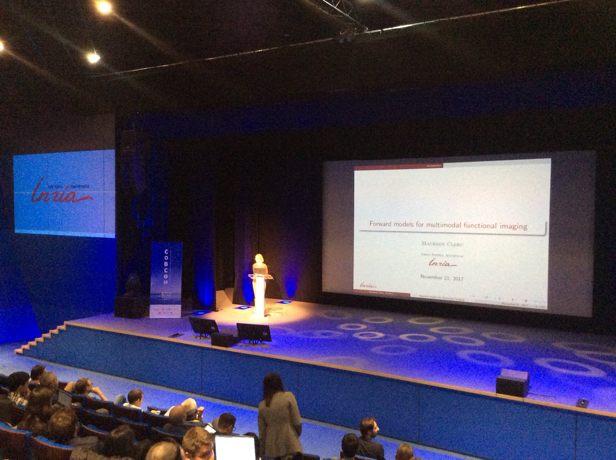 AgnesCortell's tweet photo. Maureen Clerc #CoBCoM2017 « forward models for multimodal functional imaging » https://t.co/75FlkkgmYc @inria_sophia @uca_research https://t.co/tOindWFMZh