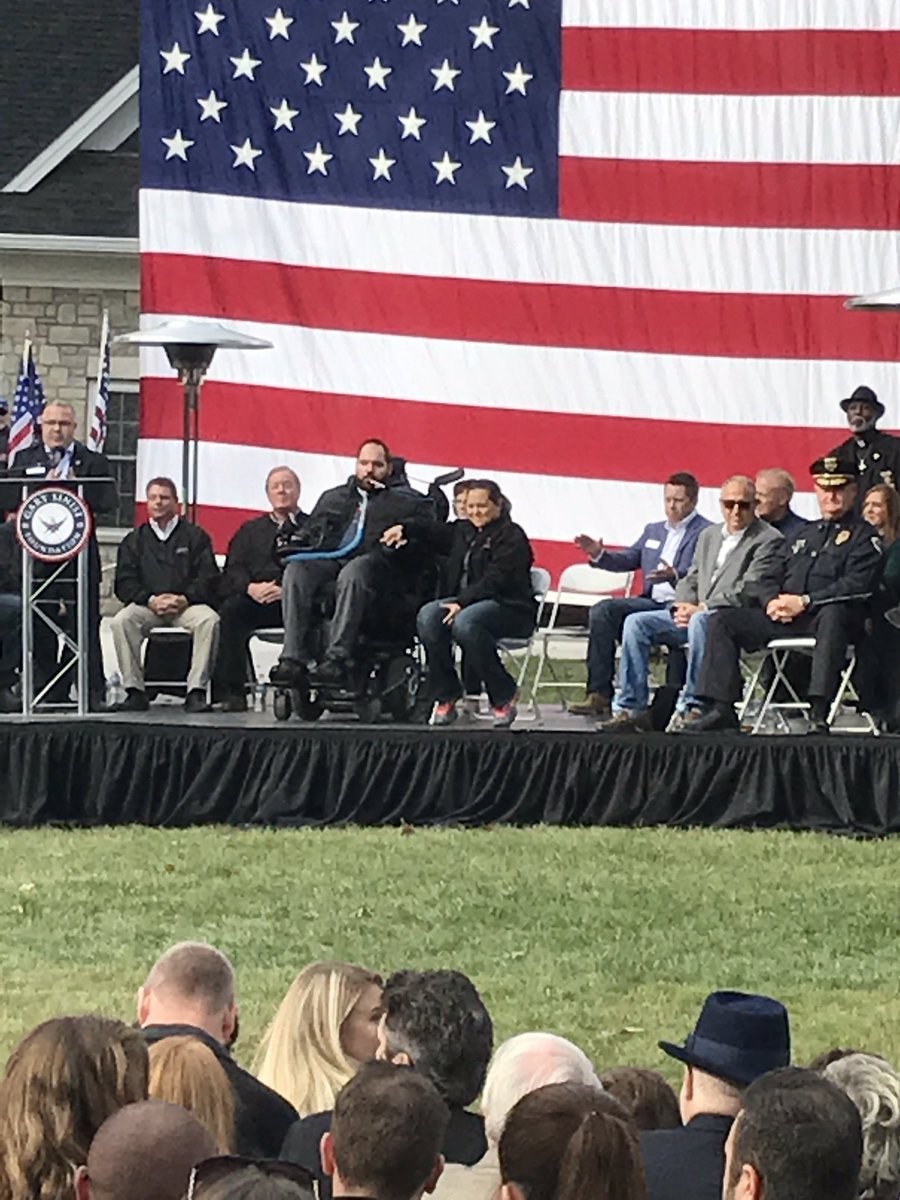 safeThouse's tweet photo. Great morning at Officer Flamion home dedication. @WESTCOUNTYFIRE #ballwinstrong https://t.co/UYaCuhjpDK