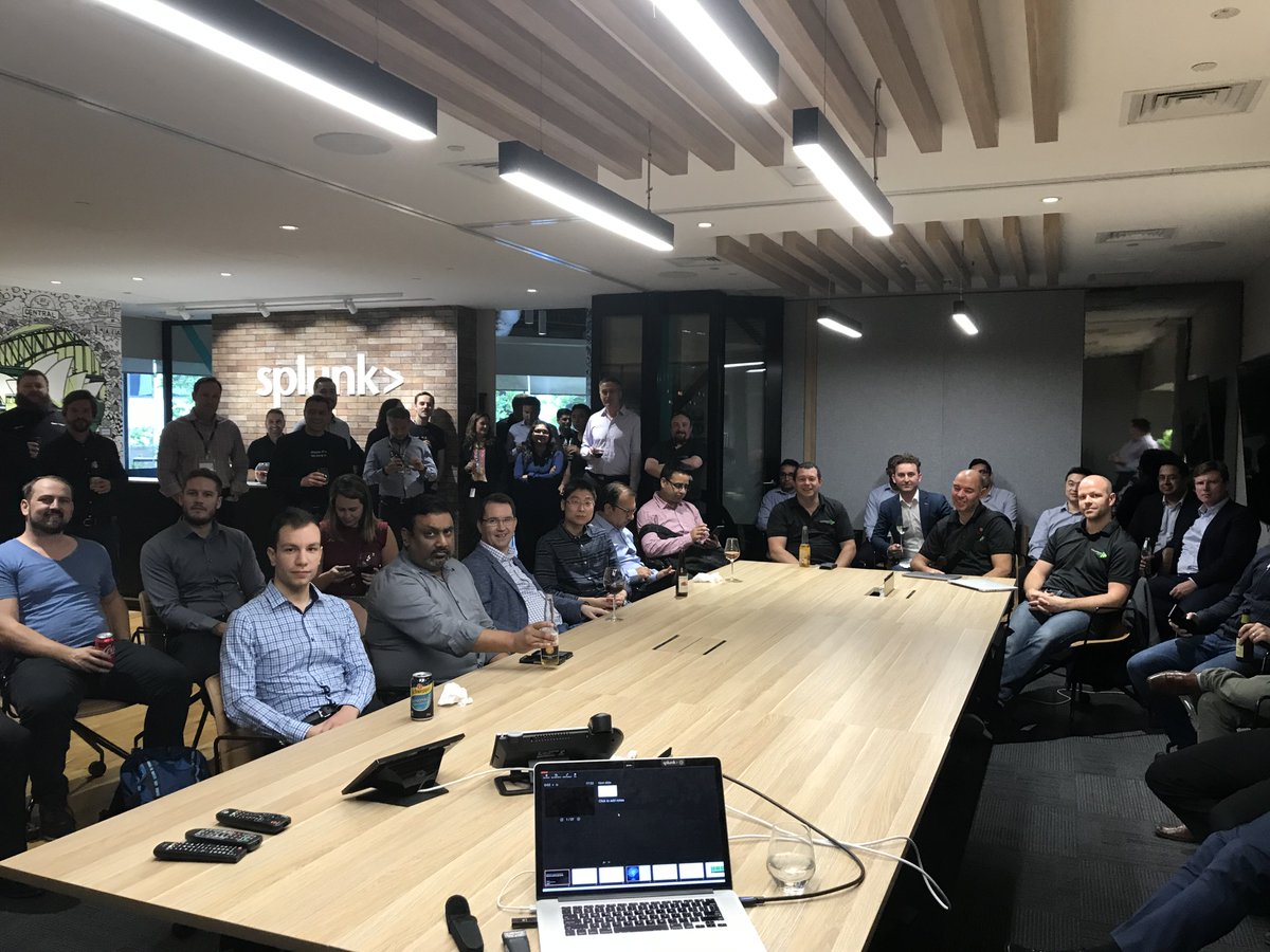 douglasmerritt's tweet image. Great discussions over pizza and beer at our inaugural Partner User Group in Sydney. @SplunkANZ @SplunkPartners