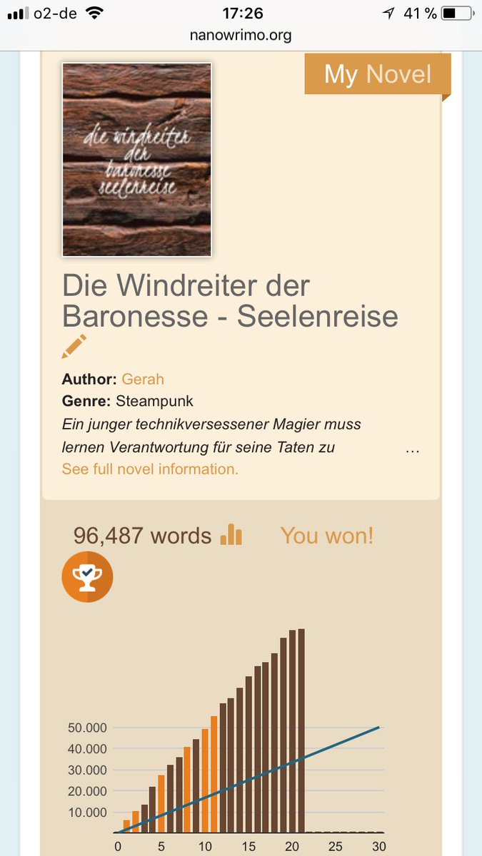 ForbidStarfruit's tweet photo. #NaNoWinner2017 #NaNoWriMo2017 Ich bin ein Gewinner! Ich kann es immer noch nicht wirklich glauben, dass ich es geschafft habe. Aber ich brauche wahrscheinlich nochmal so viel um fertig zu werden 😉 https://t.co/hUKFFRkDfZ