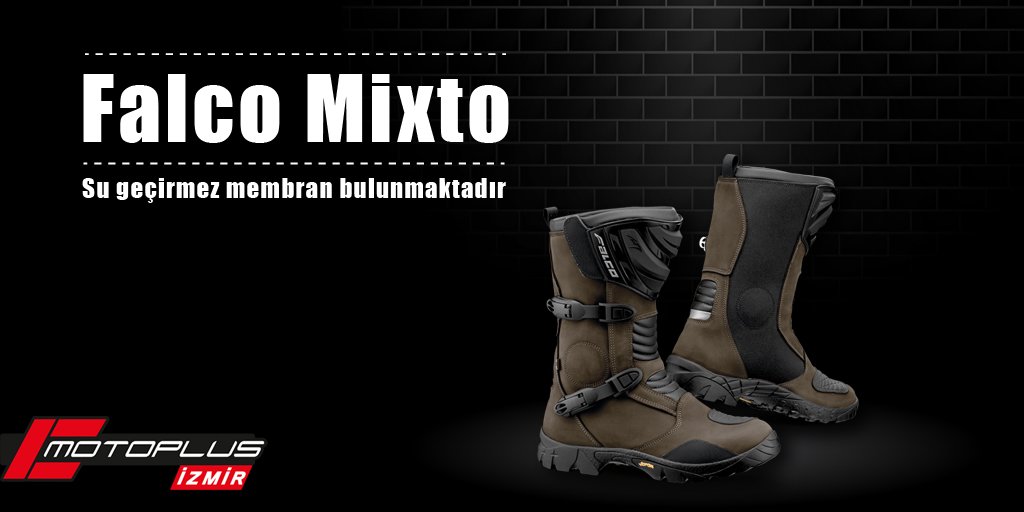 Falco Mixto Bot: Yağ partiküllerine dayanıklı üst kısım ve ‘’high-tex’’ su geçirmez membran bulunmaktadır. #falco #motosikletbot | goo.gl/S57F8q