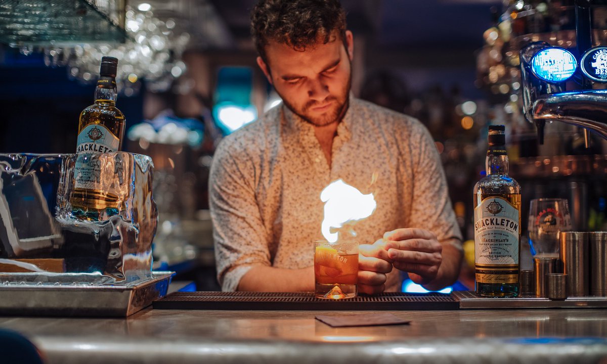 Element_Ed's tweet image. We are proud to be one of a very select few bars launching The Shackleton Whisky, which will be exclusively available until the new year. Ask for the "Sir Ernest Old Fashioned" to watch this magic happen!