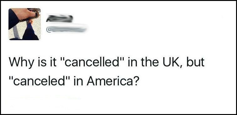 Because we gave you that L back in 1776. Merica.
