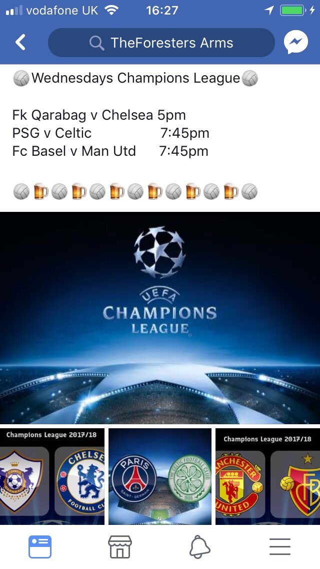 TheForestersBs7's tweet image. Live champions league @TheForestersBs7 this week, follow on Facebook TheForesters Arms