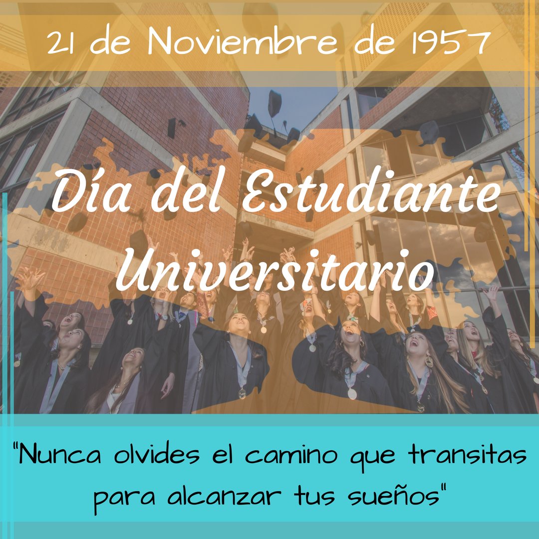 DADEUnimet's tweet photo. #UNIMETANO ¡Feliz Día del Estudiante Universitario! 🌳 #DadeUnimet #21N https://t.co/ZjanMISmoY