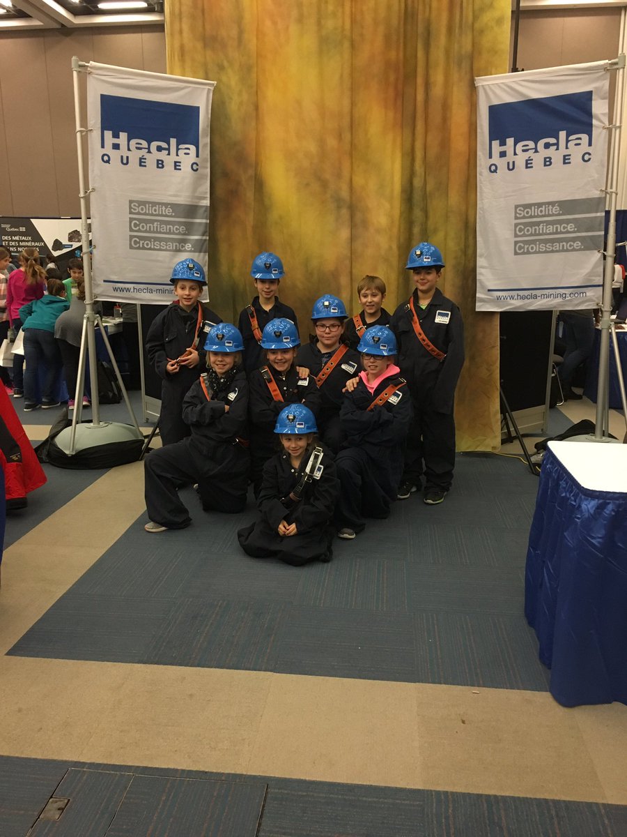mrnfqc's tweet image. Visite du salon M4S - Les élèves découvrent le monde minier d&apos;aujourd&apos;hui à l&apos;aide d&apos;activités interactives, variées et vulgarisées #QuébecMines