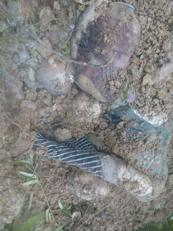 Kothinn67Ko's tweet photo. #Myanmar army found a hidden grave of Dynek children brutally killed by Rohingya Muslims in #Mayyu Mountain in #Maungdaw 
Why UN in silence? https://t.co/XVz2C0ETTi