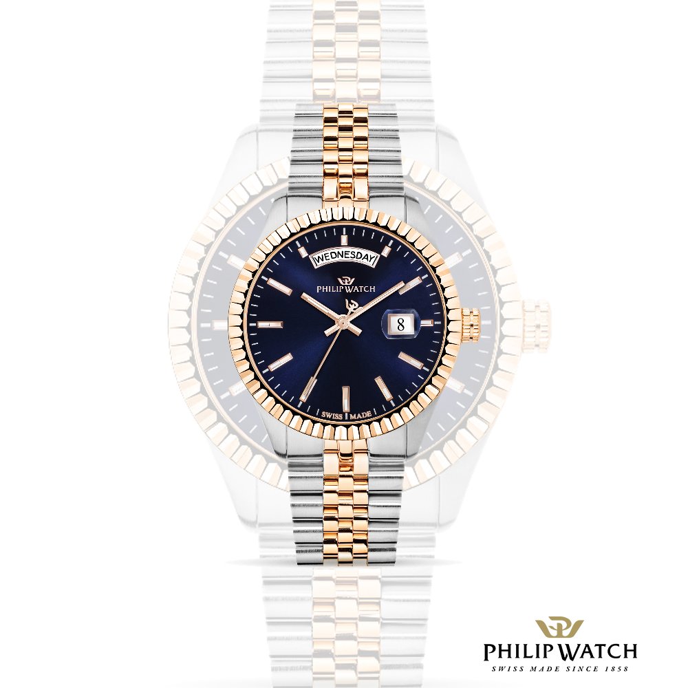Il nuovo Caribe con cinturino silver e dettagli gold è un sogno ad occhi aperti #Swissmade. bit.ly/Caribe_quadran…