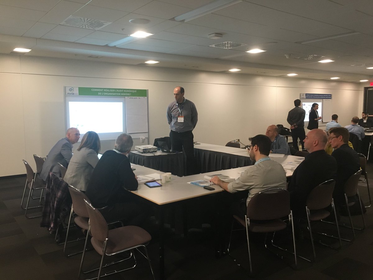Il y a actuellement 6 ateliers en simultané à Mine 4.0! #MinesQC #QuébecMines <a href="/cefrio/">cefrio</a> @quebeccongres @MERN_Quebec