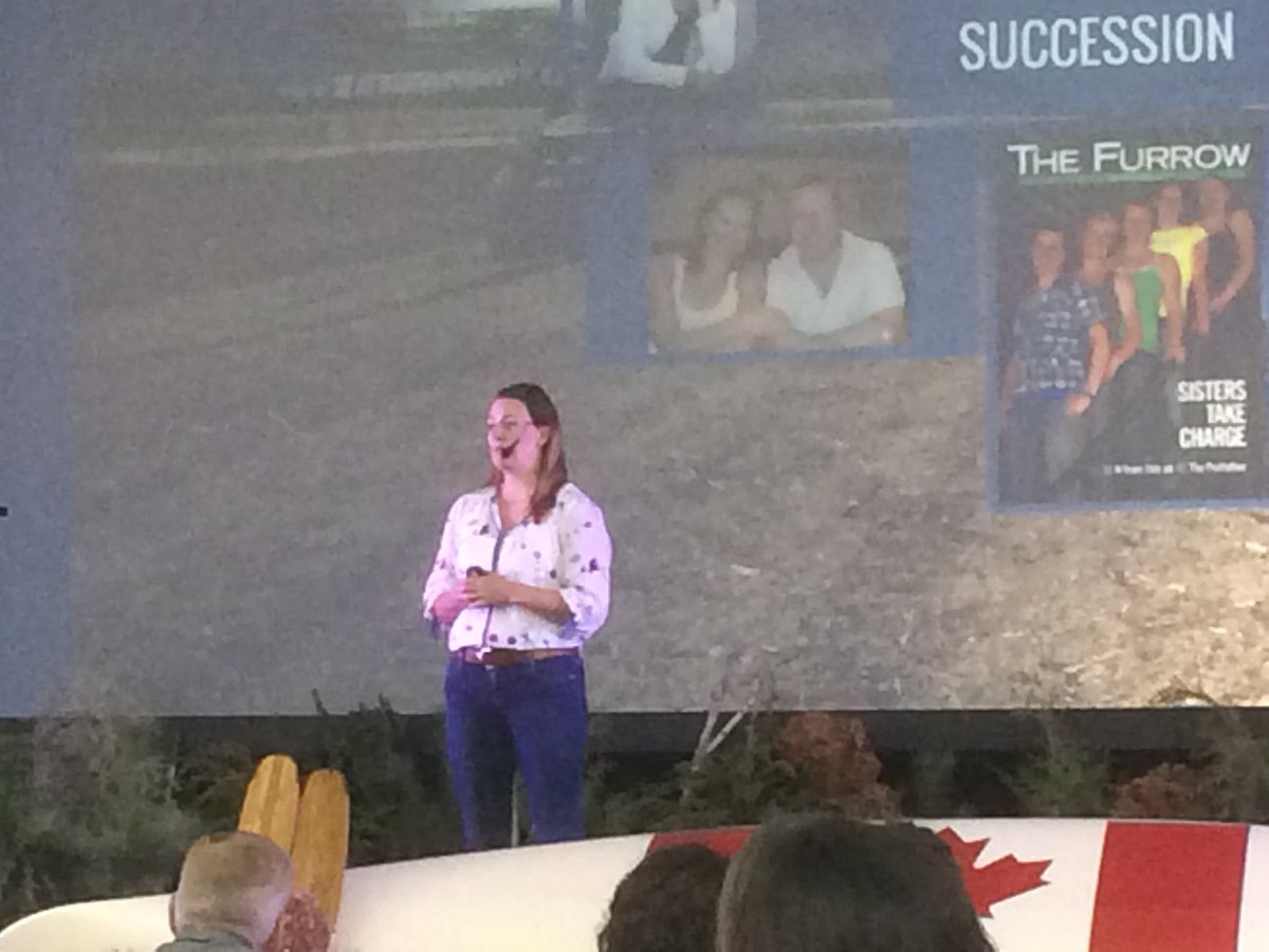 PaulToffoletti's tweet photo. Leona Dargis speaking her involvement with Royal Agricultural Society and family succession. Very inspirational.
#Latornell17 https://t.co/PiTE7XGjf3