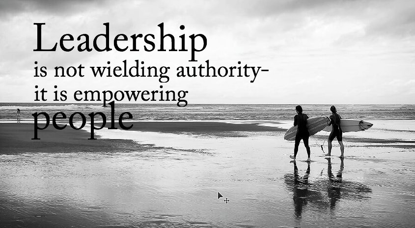 "Leadership is not wielding authority- 
it is empowering people" 

#quoteoftheday #motivation #motivationalquotes #success #leadership #leadershipmatters #mentoring #inspo