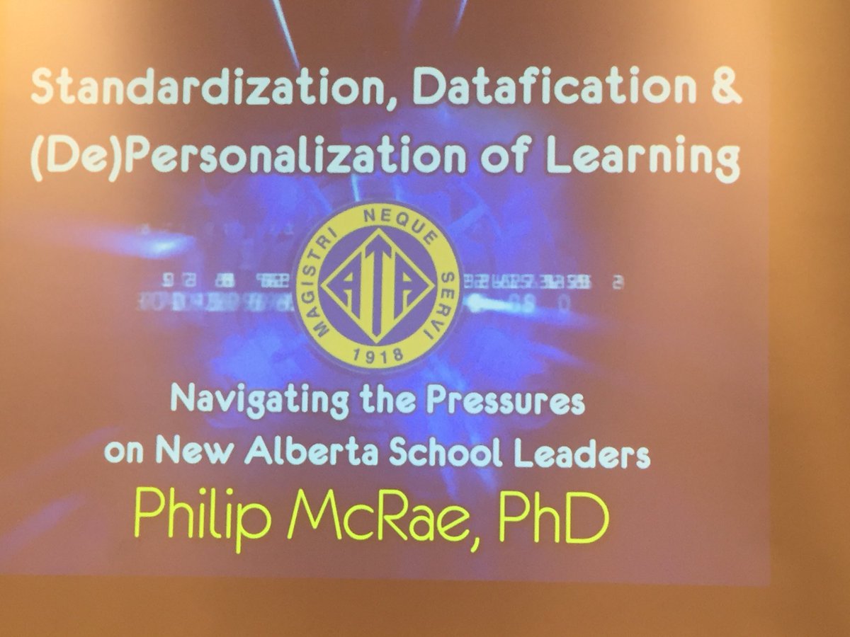 philmcrae's tweet photo. Wish you gentleman were here for the conversation.  Some great perspectives this morning in my session on datafication pressures for new school leaders in Alberta @pasi_sahlberg @SimonBreakspear #abed #asba https://t.co/ItZ37I6zt2
