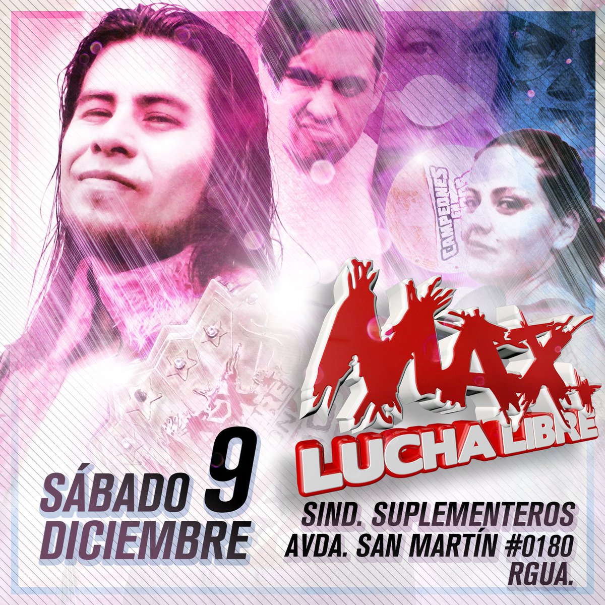 Sábado 09 de Diciembre a las 18:00 hrs. #MaxLuchaLibre en #Rancagua No se lo pierdan!!!