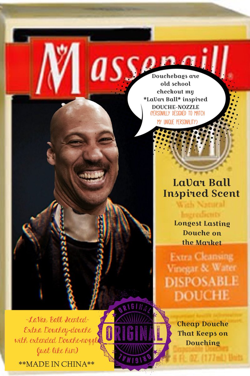 PolitiKellyRite's tweet photo. Ever the entrepreneur, #LaVarBall put out a brand new product. 
Designed and inspired by all things .@Lavarbigballer😏

#Lavarballcnn #LavarBallAF1 #LaVarvsTrump #LaVarOnCNN #LaVar 
#Lavarlive #Entrepreneur #MadeInChina https://t.co/DvsnEBudjA
