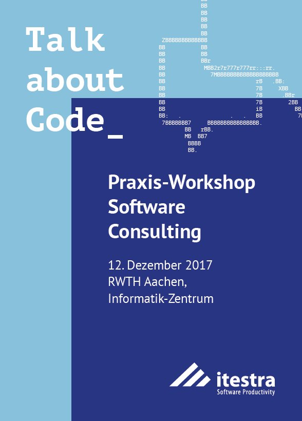 Was genau macht eigentlich ein #SoftwareConsultant? Lerne beim Praxis-Workshop den Beraterberuf kennen und bearbeite zusammen mit anderen Informatik-Studierenden ein reales Software-Migrationsprojekt. Sei dabei am 12.12.2017 in der #RWTHAachen! goo.gl/SEdMQA