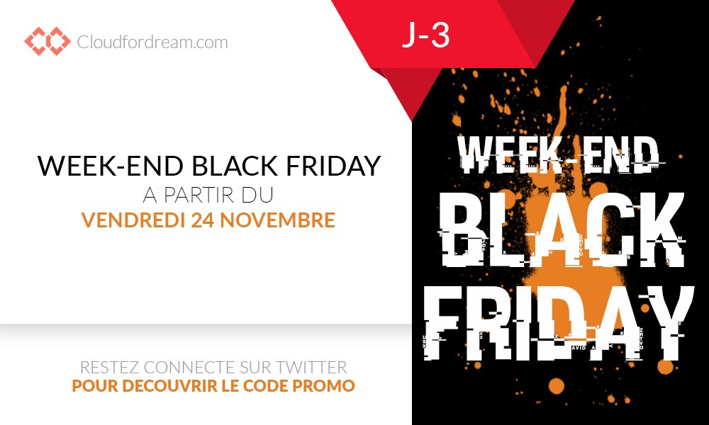 cloudfordream's tweet photo. Dans 3 jours le week-end Black Friday débute! Tenez vous prêt! 🤩🤩🤩 https://t.co/q6acEvDZAR