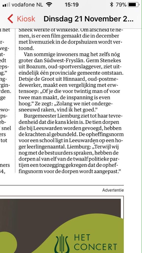 wimhiemstra's tweet photo. Hjoed yn @nrc: Neffens Liemburg komt it goed mei de skoallen yn @NijBaarderadiel https://t.co/heCE2KLIDj