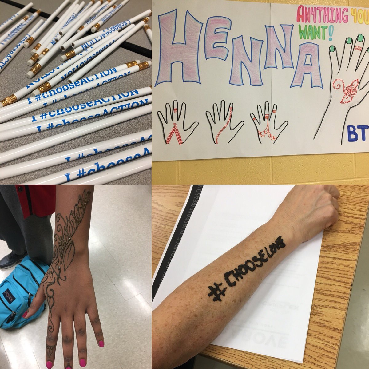 chingbth's tweet photo. Bullying Awareness and Prevention Week #chooseAction #henna https://t.co/OuAcDaFhTf