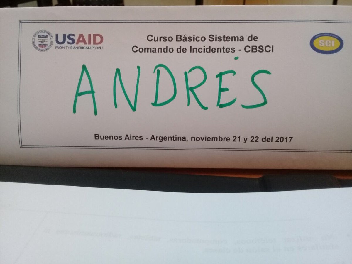 Dimitri_Andres's tweet photo. Capacitarnos para ordenar mejor las acciones interinstitucionales durante eventos, operativos e incidentes.
Curso Básico de Sistema de Comando de Incidentes #cbsci #usaid #proteccioncivil #ofda #bsas #argentina #sci https://t.co/VOy29qDBIg