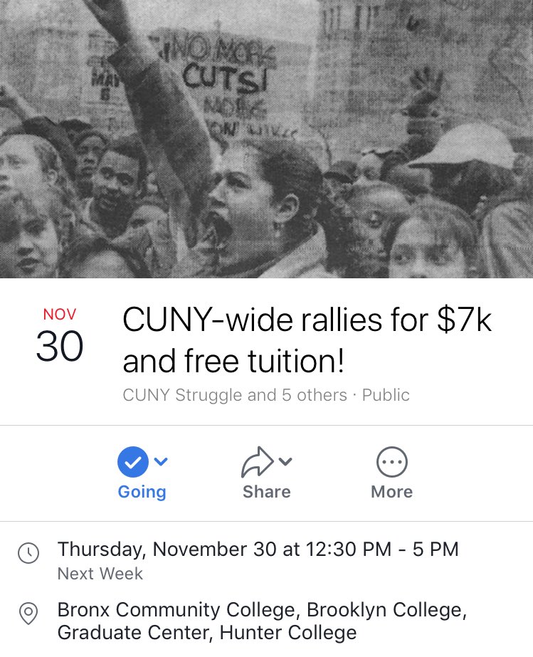 nycYDSA's tweet photo. Join us on Nov. 30 for a rally with @cunystruggle, @CUNYDSA, @MakeCUNYfree, &amp; @NYC_Strike for a rally in support of #CUNY adjuncts getting $7k! Also join us on Dec. 4 with @PSC_CUNY for a rally in support of a fair contract!

https://t.co/ALNUYUlKd7

https://t.co/05PRWYAJh4 https://t.co/aaJbrE3Kqk