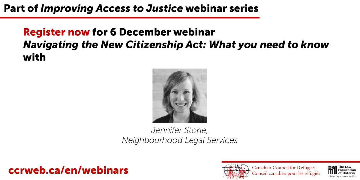 ccrweb's tweet photo. Find out about recent changes to Cdn citizenship rules. Register for @ccrweb webinar on 6 Dec: https://t.co/fnH4UfjEwd #cdnimm #cdnrfg https://t.co/gOlgMpidiP
