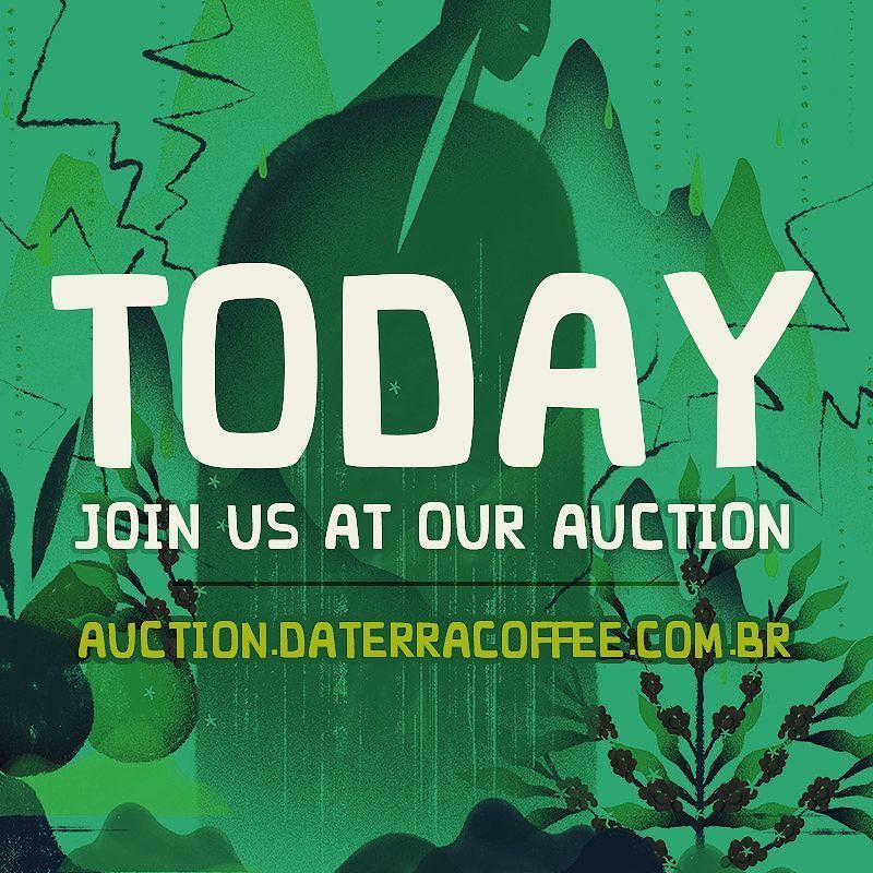 It's today! 🏁Our 5th auction goes live at 3pm GMT. Follow or join us at auction.daterracoffee.com.br. This year our auction is powered by @cropster. ift.tt/2z6WJ8C