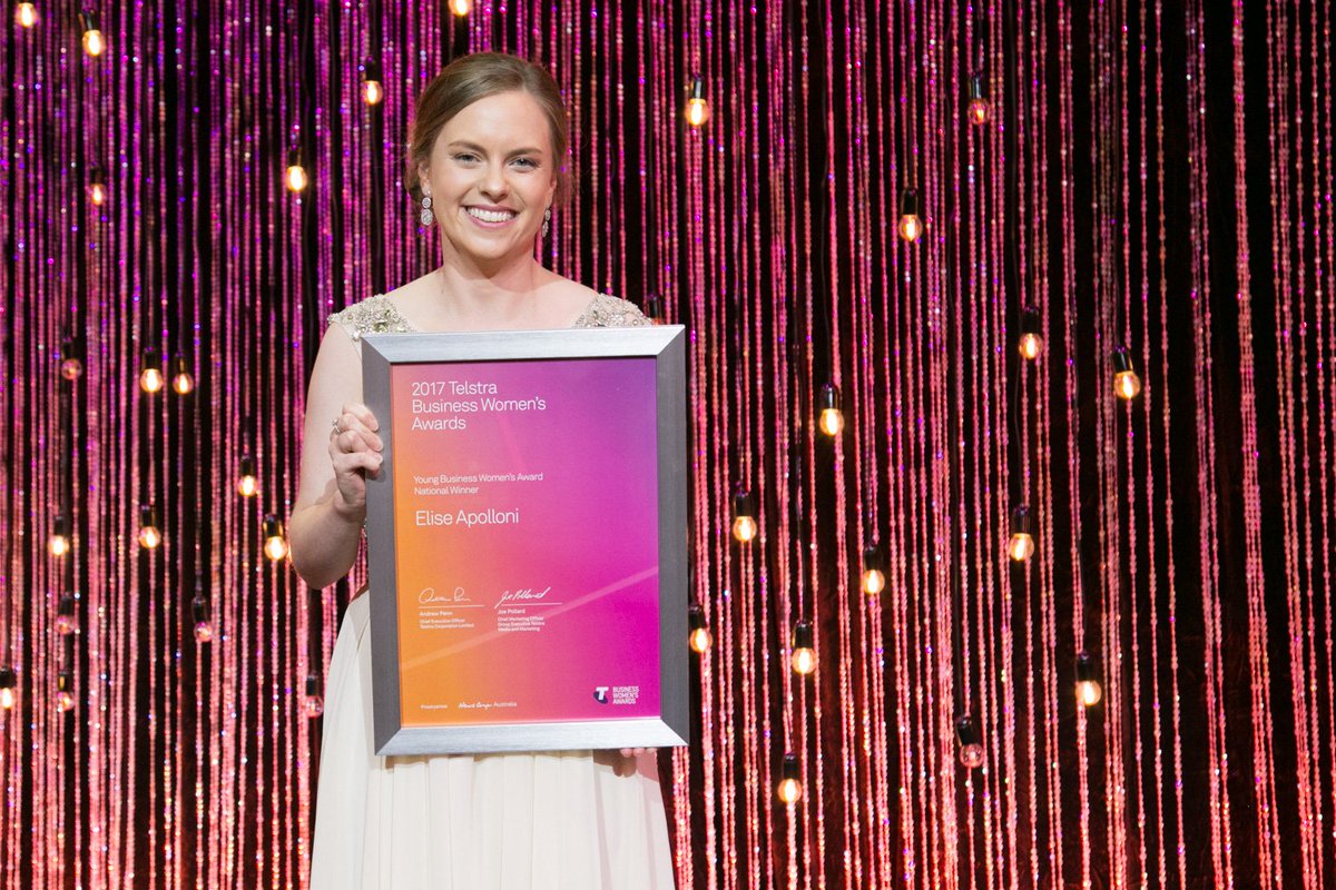 womens_awards's tweet photo. Congratulations to four of our National #TelstraBizWomen winners, @CeoRoumeliotis, Prof @LeahBromfield, Jennifer Franceschi and @EliseApolloni. https://t.co/0hYTQogUVh