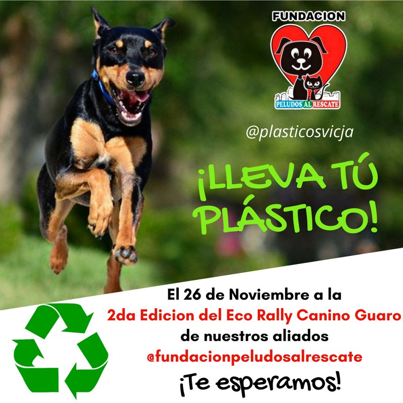 Plasticos_Vicja's tweet photo. ¡EMPIEZA LA CUENTA REGRESIVA!
.
El 26 de noviembre se llevará a cabo la 2da Edición del Eco Rally Caminata Canino Guaro https://t.co/X9ZwfkLZYR