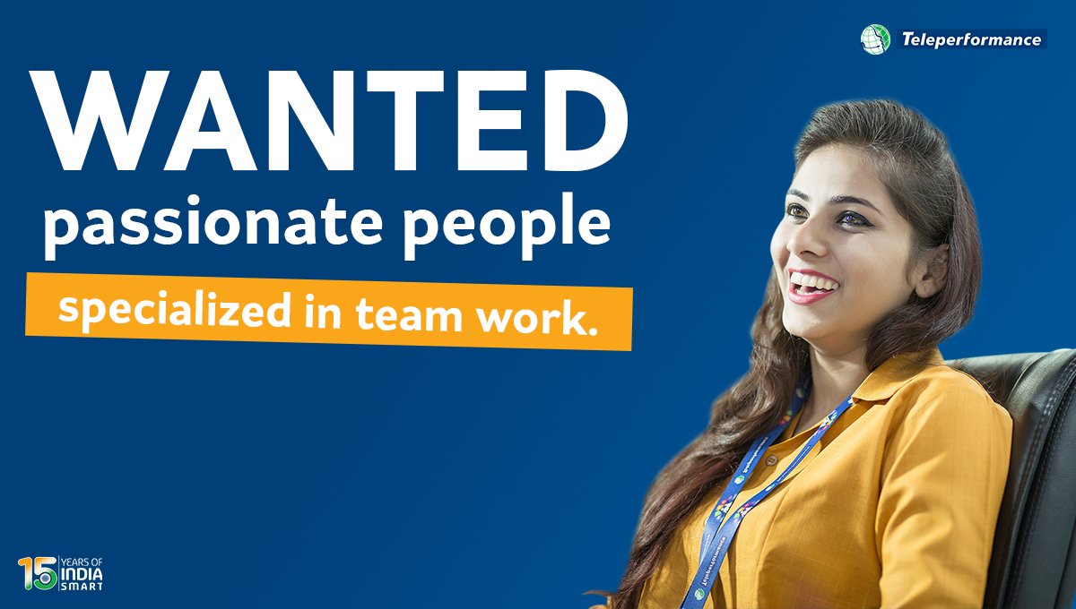 WeAreTPinIndia's tweet photo. A world of possibilities awaits you at #Teleperformance. Join the worldwide leader in #omnichannel #customerexperience today! #TPCareers #TPJobs #1BPO
https://t.co/hr1cF9ua3B https://t.co/cs92vMVj3R