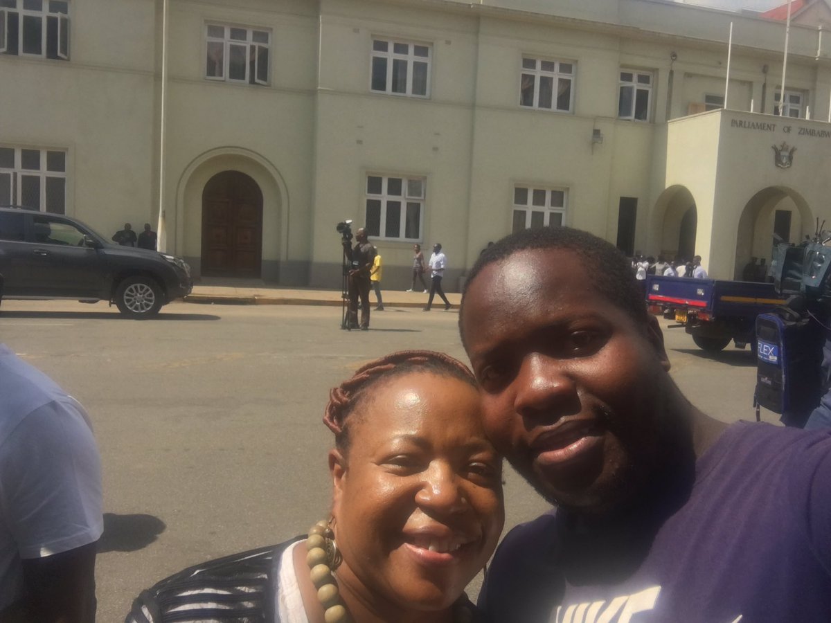 povonewstv's tweet photo. Yard Nat spokesperson with Charity Manyeruke at parliament for #Mugabe impeachment - 21 Nov 2017
#MugabeMustGo #MugabeMustFall #MugabeImpeachment #Zimbabwe #MugabeMustGoNow https://t.co/dJ0ko8imzs