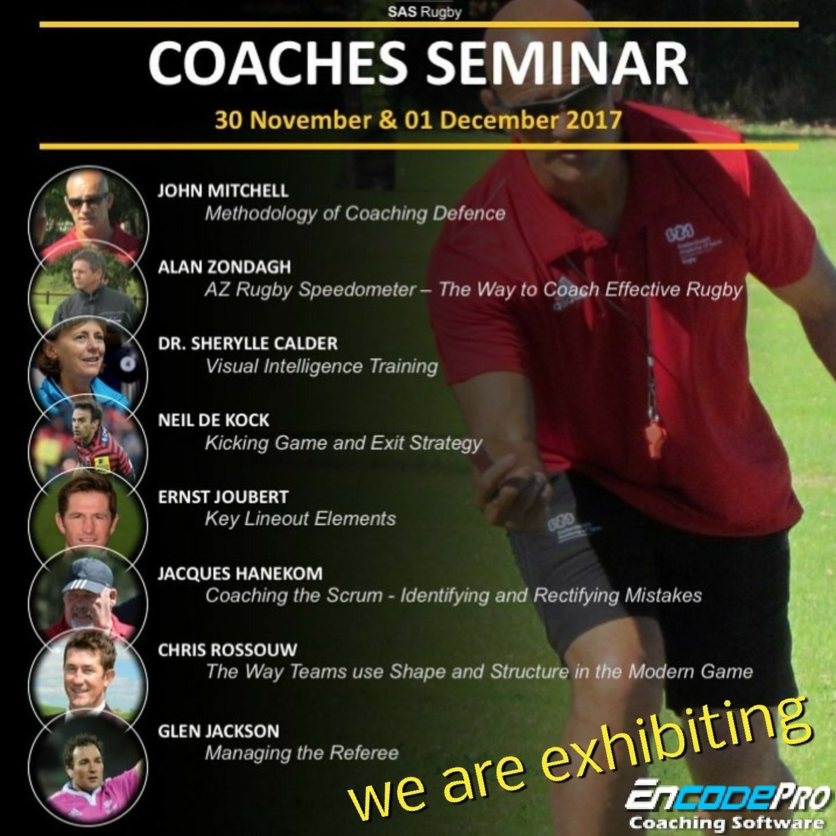 EncodeProRx's tweet photo. Looking forward to this event !!We will be #Exhibiting #CoachingSeminar #SASRugby #Learn #Share #Team #EncodePro #LeadersLearnFirst https://t.co/uqoCWF33cu