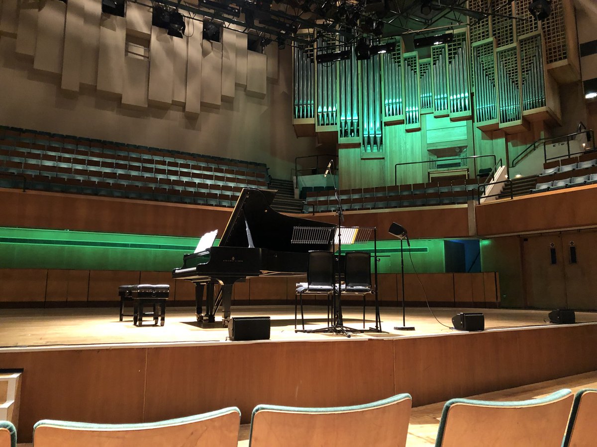 So excited to be back on this beautiful stage today for the Vale Of Glamorgan Festival <a href="/stdavidshall/">St David's Hall</a>