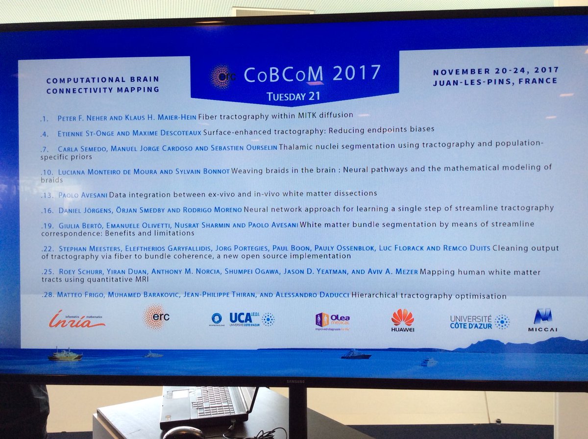 AgnesCortell's tweet photo. Tuesday 21 Poster session running #cobcom2017 Experts on computational brain connectivity mapping present their work @inria_sophia @uca_research https://t.co/HUPSHlemOe