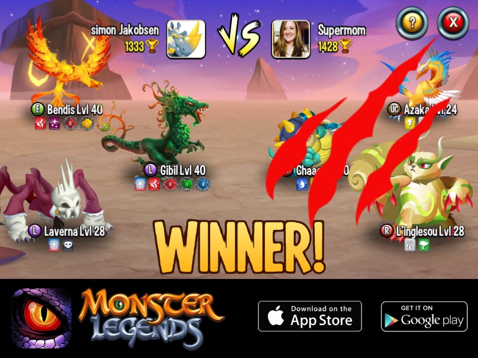 Robloxvideo4's tweet image. I rule at the Monster Legends Arena! If you dare to challenge me, start collecting monsters! m.onelink.me/8651e4be