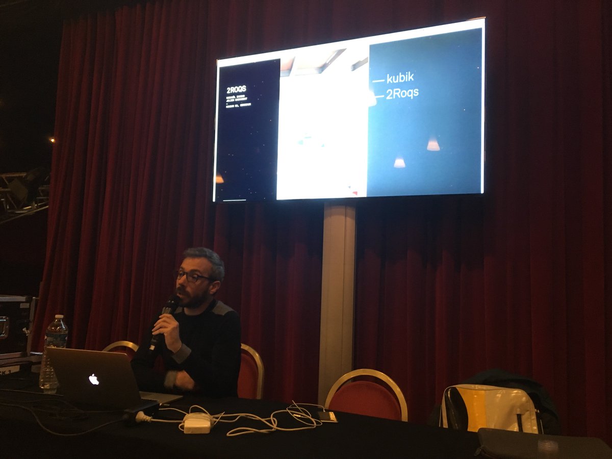 StereoluxLab's tweet photo. Début des conférences du Labo aux @JTSE_Officiel avec une intervention de @v3ga autour du #codecreatif dans le spectacle vivant https://t.co/8XJmjEfEN2