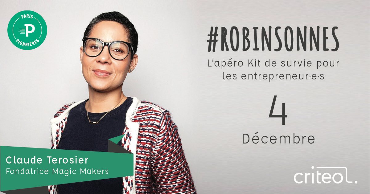 Willa_off's tweet photo. #SaveTheDate Nous sommes ravis d'accueillir @EtClaude, fondatrice de @MagicMakersAt et Alumni/Board Member de PP, pour notre afterwork #LesRobinsonnes. Inscriptions : https://t.co/CdbYbS5jdt #RoleModel #WomenInTech #EdTech https://t.co/kYfu6CKj2L