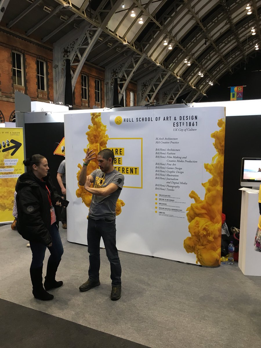 Spenika's tweet photo. HSAD rocking it out at create your future in Manchester #daretobedifferent #hsadhull #hsad #cityofculture #ucas #2018students https://t.co/NNq32Levow