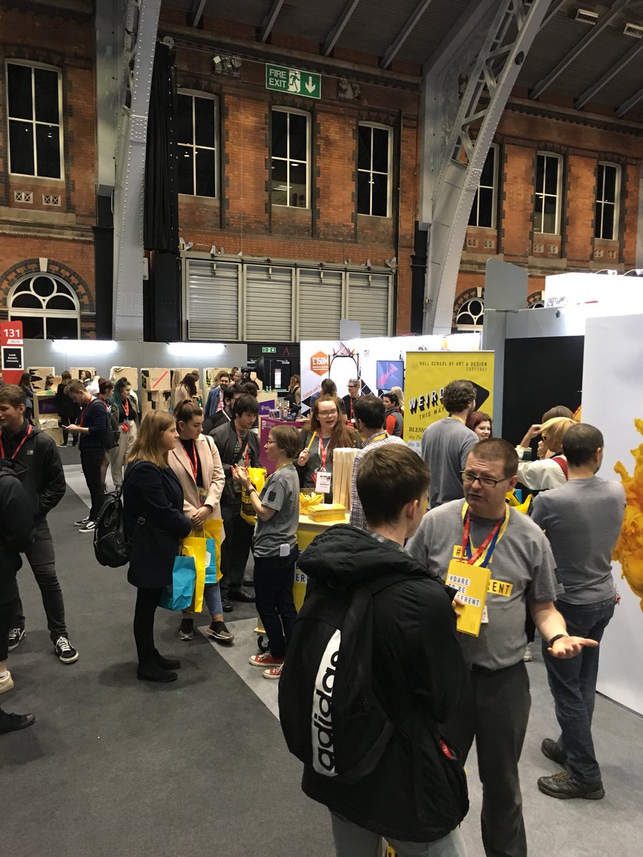 Spenika's tweet photo. HSAD rocking it out at create your future in Manchester #daretobedifferent #hsadhull #hsad #cityofculture #ucas #2018students https://t.co/NNq32Levow