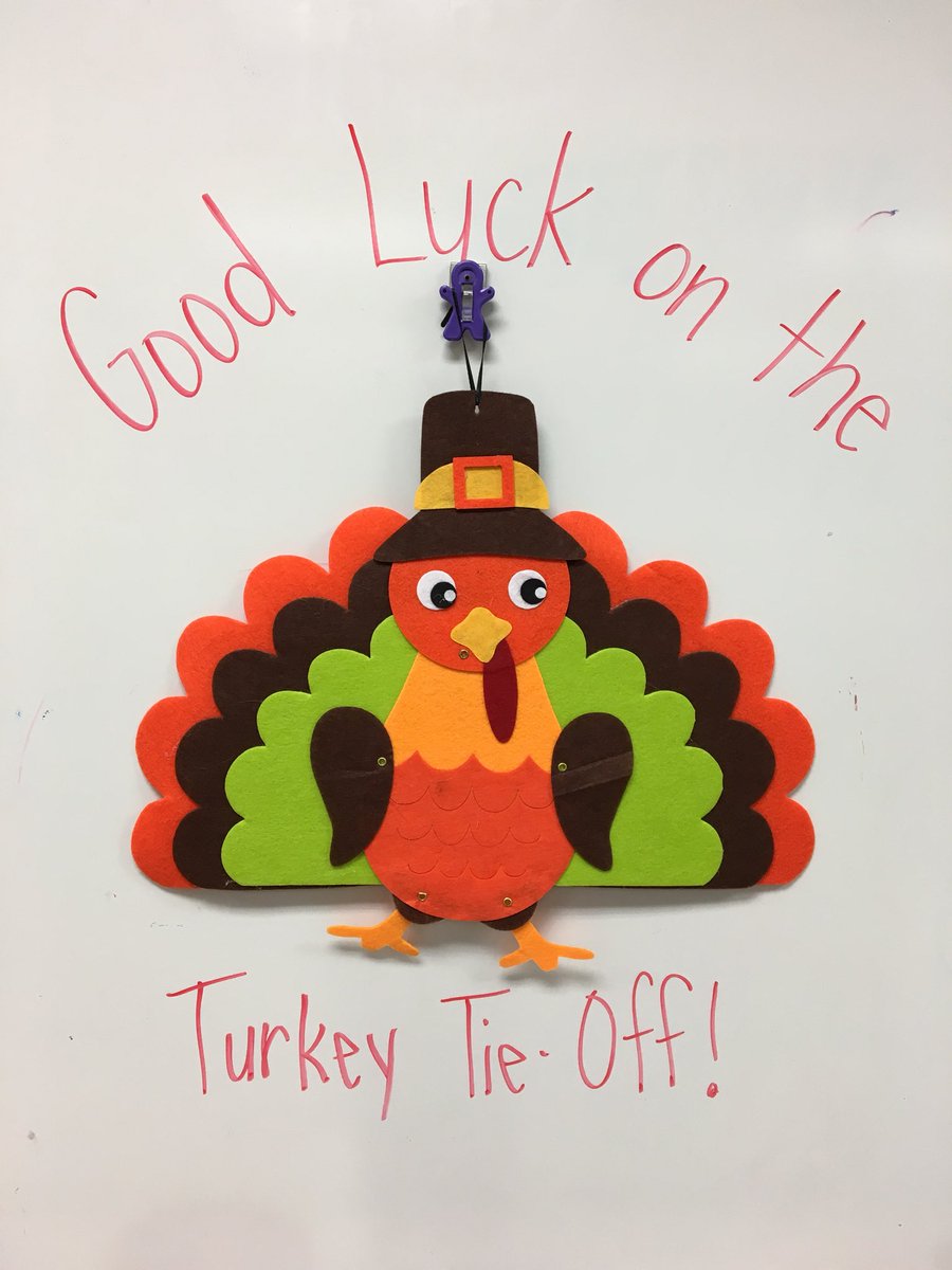 MrsMcElwain1's tweet photo. #Sedolphins #turkeytieoff. Today's the big day for first grade! Stay tuned to see who the turkey tie off champion will be! https://t.co/OqVm80dqea
