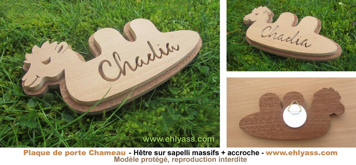 yann_Ehlyass's tweet photo. Plaque de porte #chameau en bois massif, création Ehlyass sur https://t.co/5Ny0yigswv
 #plaquedeporte #cadeaudenaissance #Chantournage #faitmain #artisanat #madeinfrance https://t.co/hrma6zHiTQ