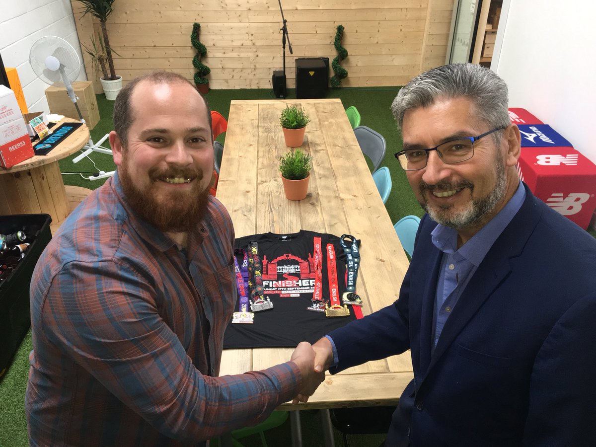 Great to meet up with Rob from <a href="/RunEnglishHalf/">Run English Half</a> to discuss plans for my first ever #10k 🏃‍♂️ to raise funds for @peacecentre and being a media partner <a href="/warringtonworld/">warrington-worldwide</a> #LoveWarrington #Warrington #EHM2018 #running #run - Watch this space! 👀