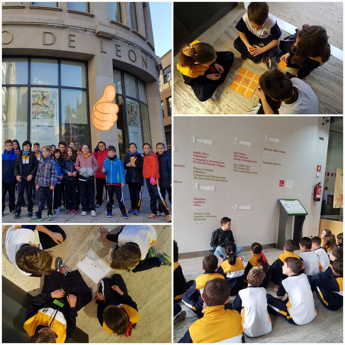 STeresaLeon's tweet photo. #santateresaleon alumnos de cuarto #primaria pasan una bonita mañana de trabajo en el #museodeleon #museoscastyleon https://t.co/9gUsowd96F
