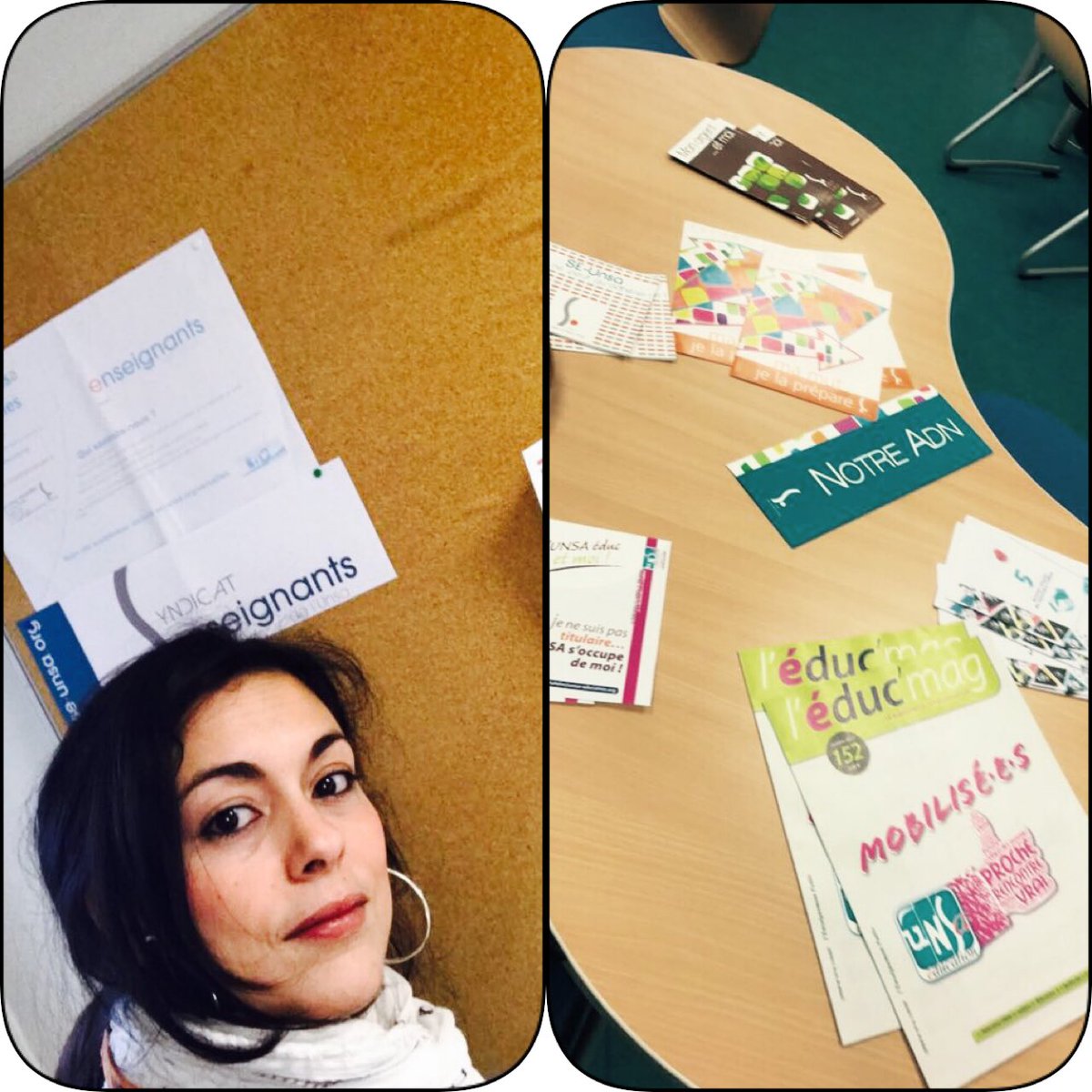 riconovic's tweet photo. À la rencontre des personnels de l'#education #college Claye Souilly @hakcpe_hak
#GIIDF # UnsaEduc https://t.co/L9QTEpmS0x