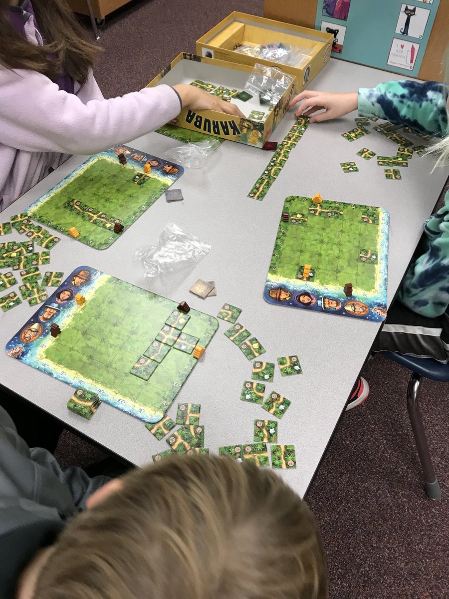 carolynvibbert's tweet photo. Our weekly Game Club is up and running. Thank you @SPARKfoundation for the funding to grow our game collection! #RoadrunnersES #aaslgame https://t.co/MJ5uEv4yKT