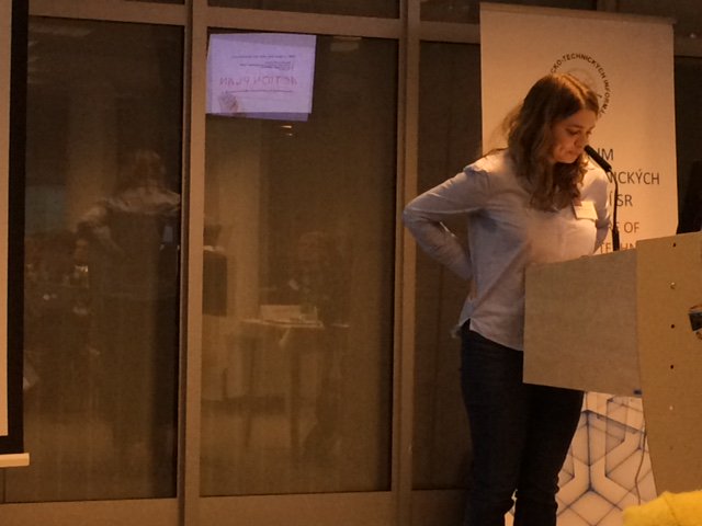 euroCRIS_Org's tweet photo. Slovak @OpenAIRE_eu NOAD Silvia Horácková presents "activities on #OpenScience support at #CVTISR" at #SMMBratislava -- Slovak-only #OA project webpage, https://t.co/toDG5tc8tc https://t.co/d4vTqROrU8