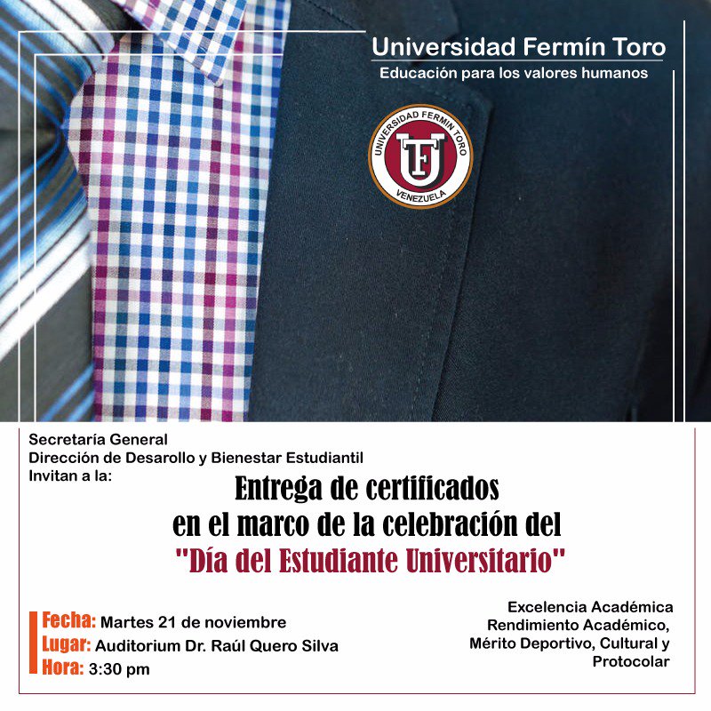 CsPoliticaUFT's tweet photo. Hoy honramos a nuestros Estudiantes con la entrega de Reconocimientos Académicos. #DiaDelEstudianteUniversitario https://t.co/hyB5smv7iZ