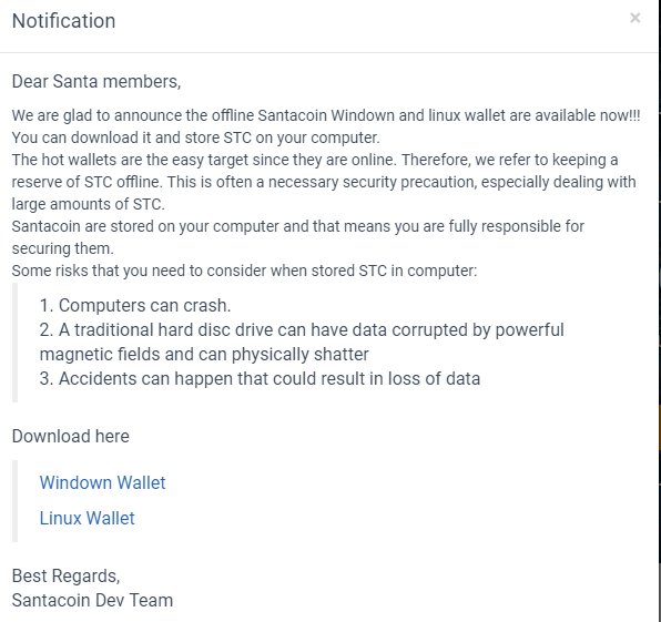 [ANN] 🔥🔥⭐️Santacoin Window &amp; Linux Wallet are available now!!!⭐️🔥🔥
 #hextracoin #bitconnect $neo #laseronline #ico $etn #litecoin #crypto #cryptocurrency #ethconnect #polynetwork #ethereum #regalcoin #BTC #ICOs #TokenSale #NEo #IOTA #Qtum  #ARK #Ardor #Ripple $Dash $BCC